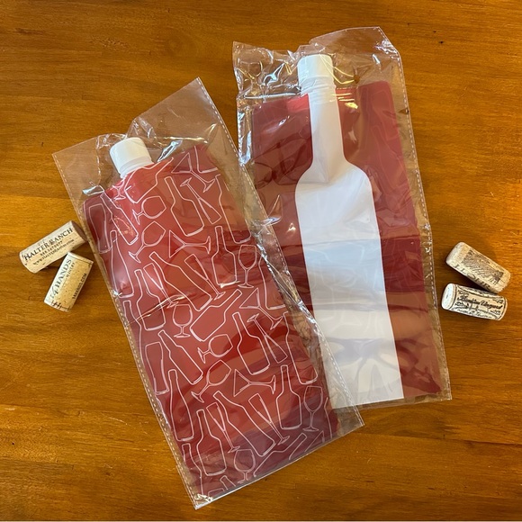 🌸3 for $20🌸 750 ml Folding Wine Bag Carrier NWOT - Picture 1 of 1